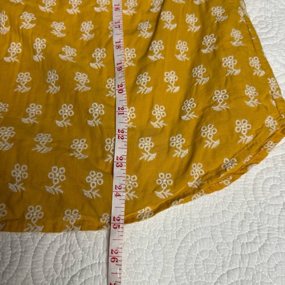 Talbots Yellow Ruched Long Sleeve Blouse - Picture 9 of 11